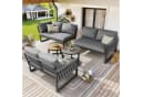 i@home Gartenlounge-Set 5-tlg. Modulares Design Bild 3