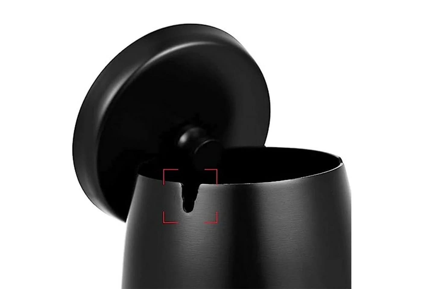 KINSI Aschenbecher Edelstahl mit Deckel Schwarz Winddicht - Bild 3