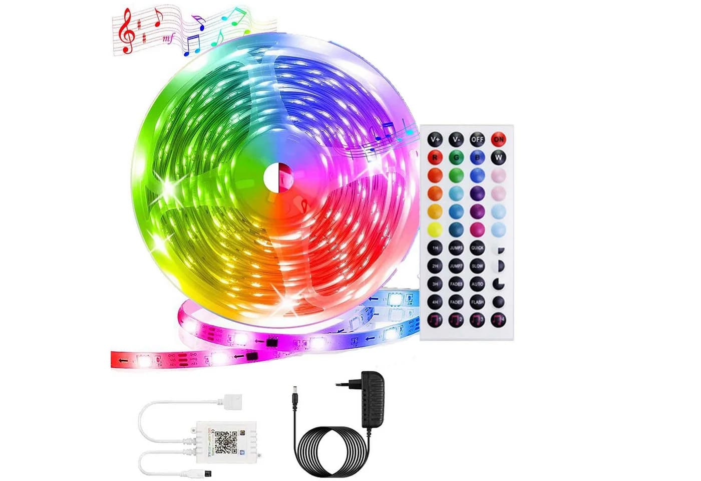 KINSI LED Stripe RGB Lichterkette mit APP & Fernbedienung - Bild 2