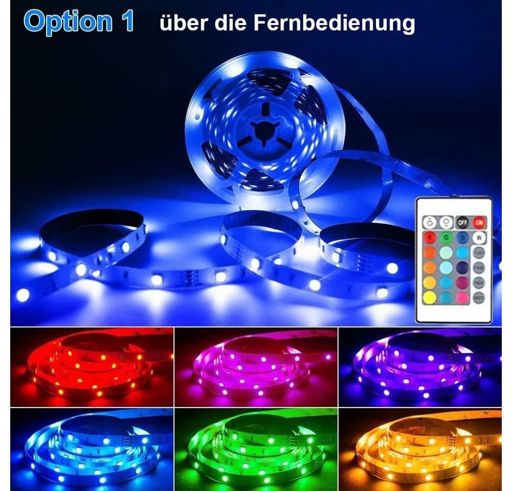 KINSI LED Stripe RGB Lichterkette mit APP & Fernbedienung - Bild 4