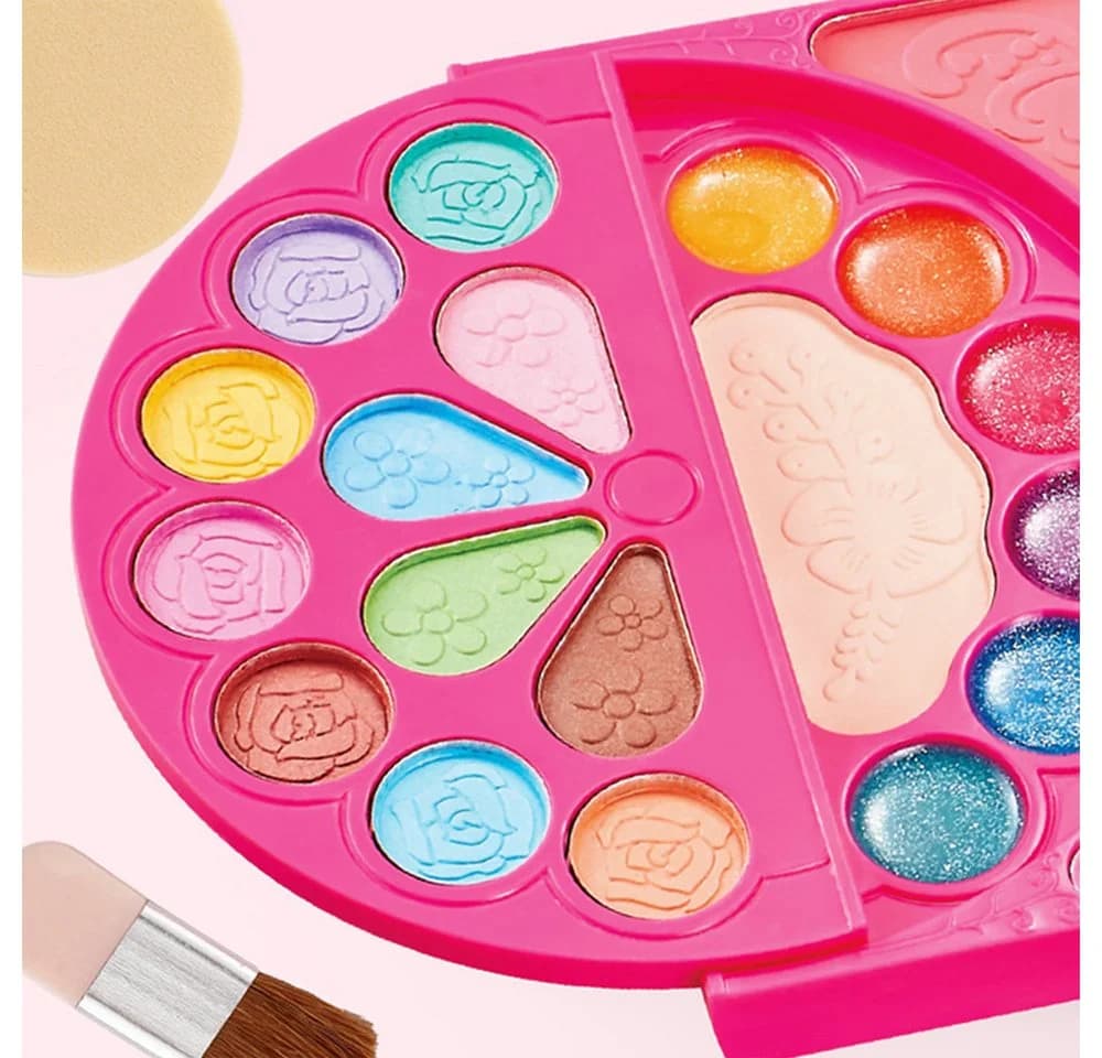 KINSI Lernspielzeug Kinder Schminkkoffer Prinzessin Kosmetikset Bunt - Bild 5