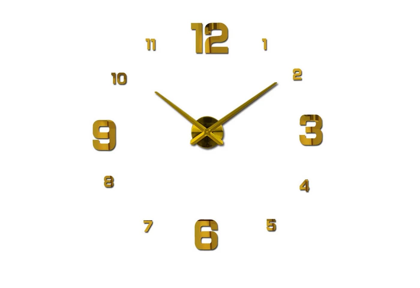 KINSI Wanduhr Große dekorative 3D-Wanduhr, 100 cm-120 cm - Bild 2