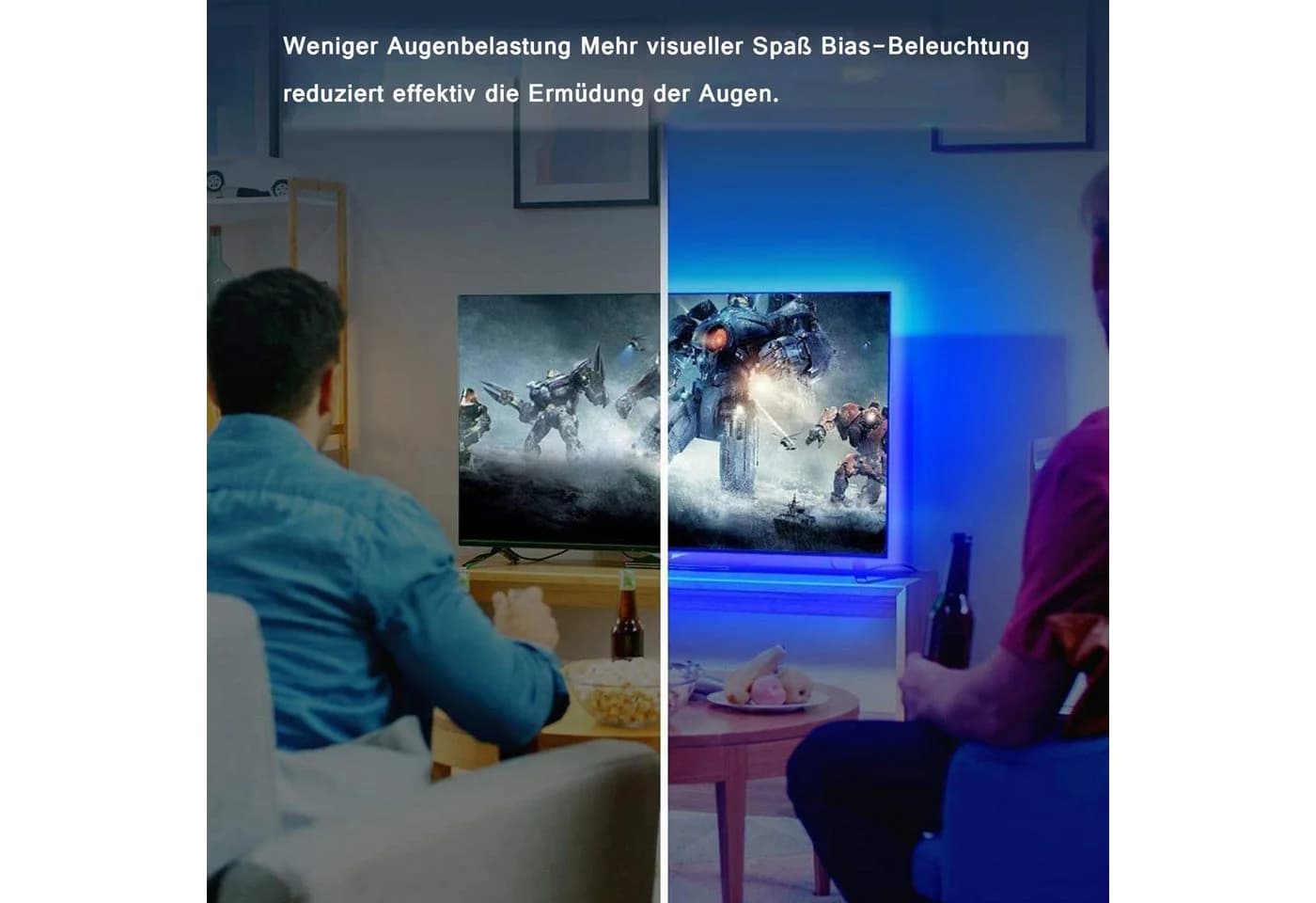 KINSI LED Stripe LED TV-Hintergrundbeleuchtung RGB Bluetooth App - Bild 3