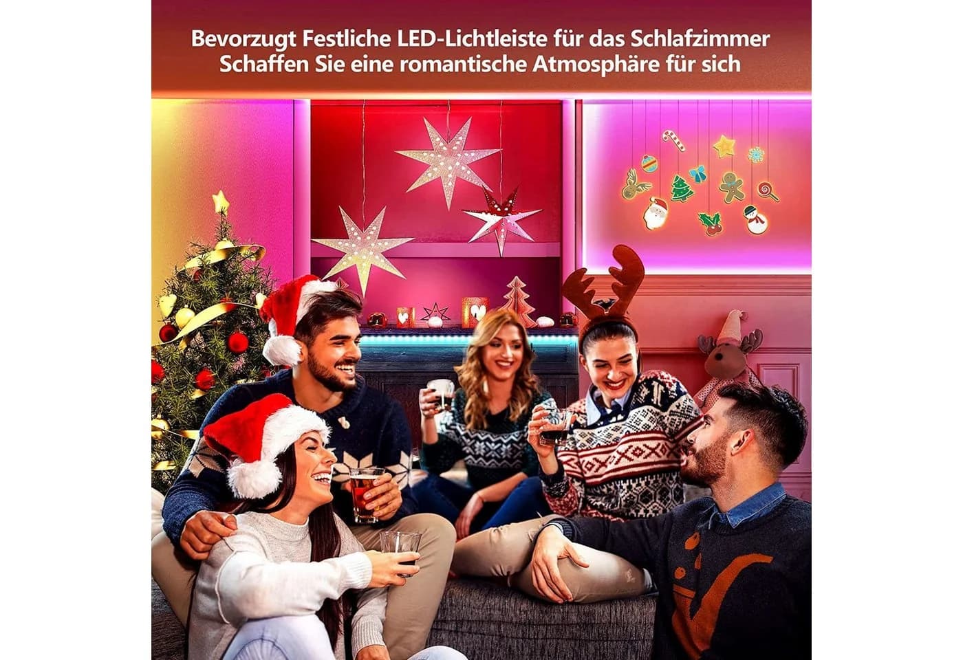 KINSI LED Stripe LED TV-Hintergrundbeleuchtung RGB Bluetooth App - Bild 4