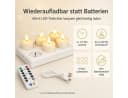 Tekoo LED-Teelichter 6er Set mit Ladestation & Fernbedienung Bild 1