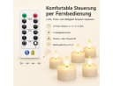 Tekoo LED-Teelichter 6er Set mit Ladestation & Fernbedienung Bild 3