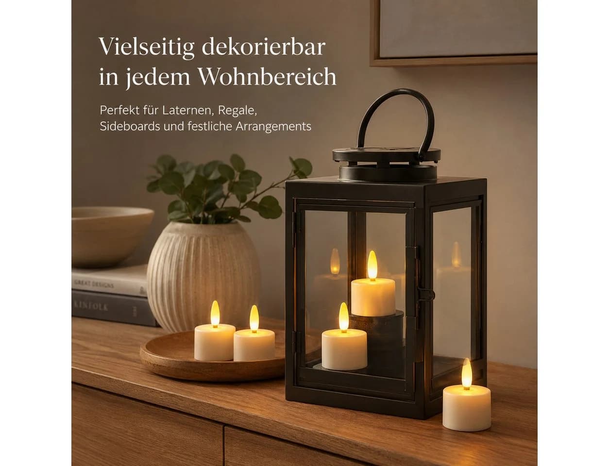 Tekoo LED-Teelichter 6er Set mit Ladestation & Fernbedienung - Bild 5