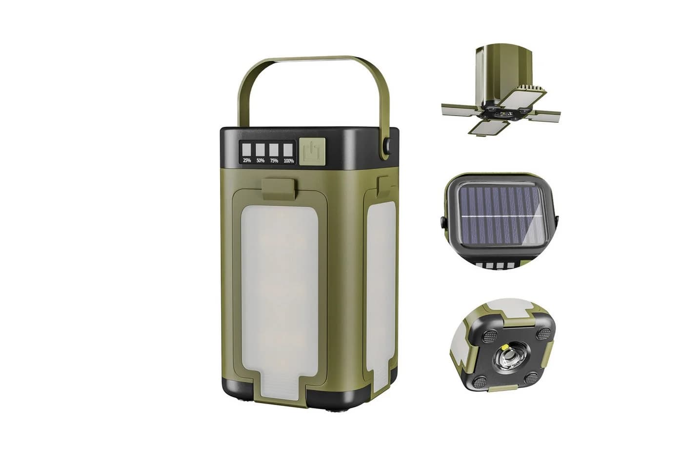 Tekoo LED Campinglampe Solar faltbar mit Powerbank & SOS - Bild 2