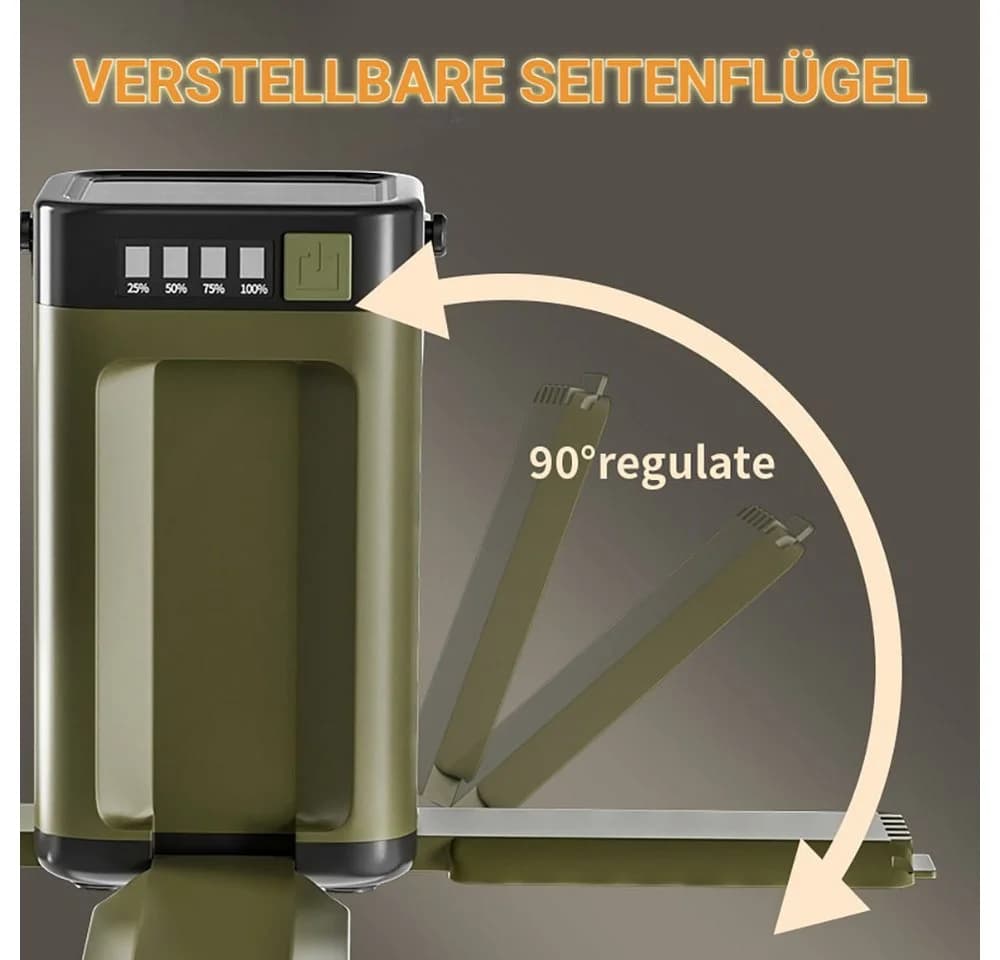 Tekoo LED Campinglampe Solar faltbar mit Powerbank & SOS - Bild 5