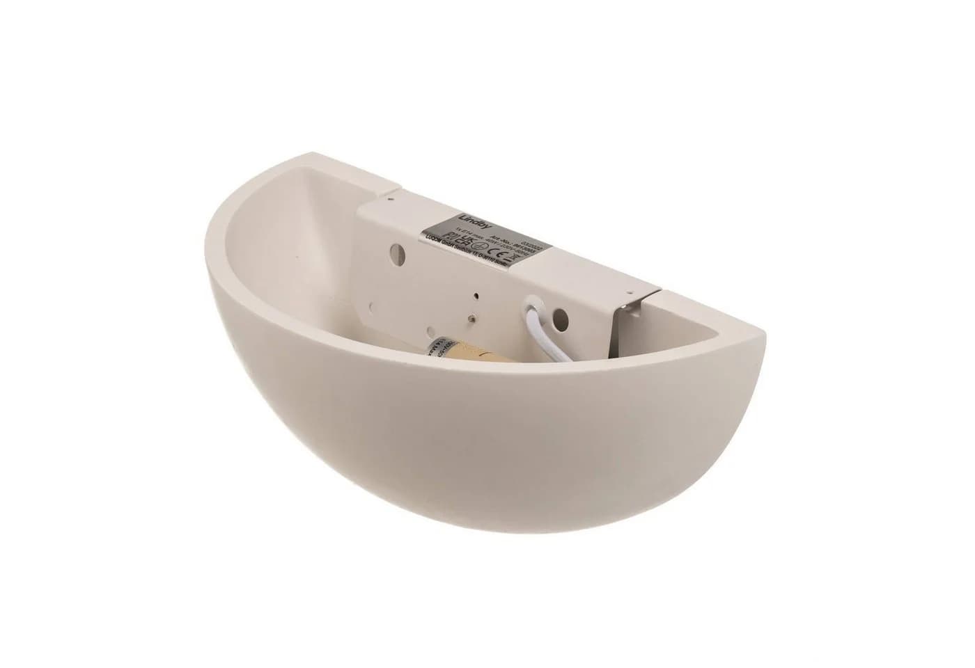 Lindby Wandleuchte Pascali 13 cm E14 Weiß Gips - Bild 4