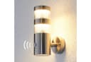 Lindby Außen-Wandleuchte Lanea LED 9W warmweiß mit Bewegungsmelder Bild 1