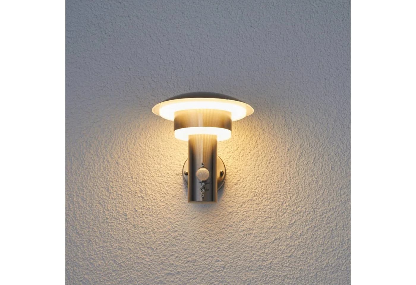 Lindby LED-Außenwandleuchte Lillie, 1 x 9 W LED, warmweiß, Präsenzmelder - Bild 5