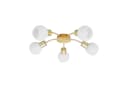 Lindby Deckenlampe Elaina Ø54cm 5-flg. Messing Glas E14 Bild 2
