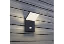 LED-Außenwandleuchte Nevio Metall Anthrazit Sensor Bild 1
