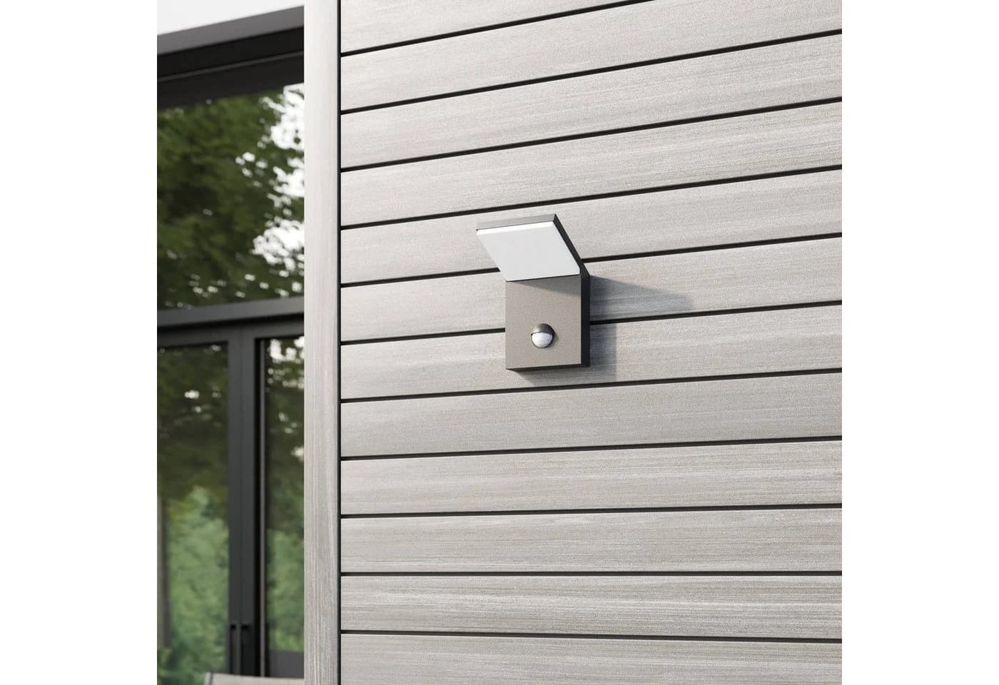 LED-Außenwandleuchte Nevio Metall Anthrazit Sensor - Bild 4