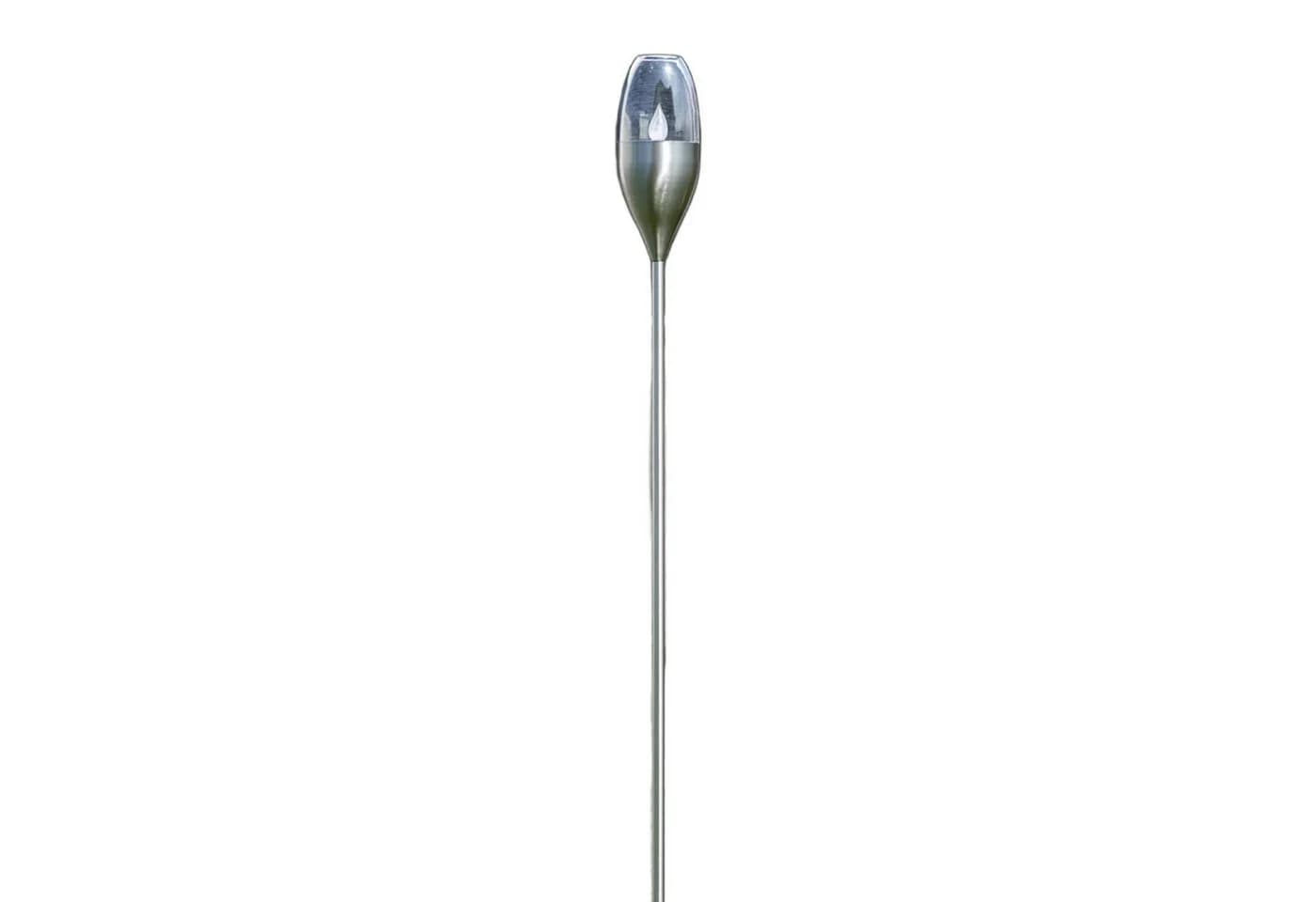 Lindby LED-Solarleuchte Jari, Höhe 122 cm, Edelstahl, klar - Bild 2