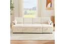 i@home Ecksofa U-Form Schlafsofa Beige/Grau mit Schlaffunktion Bild 5
