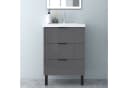 Aica Sanitär Waschtisch mit Unterschrank 3 Schubladen Soft-Close Grau Bild 3