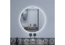 Aica Sanitär Badspiegel Rund mit LED-Beleuchtung, Antibeschlag & Bluetooth Bild 1