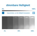 Aica Sanitär Badspiegel LED-Hinterleuchtung Kaltweiß Dimmbar Touch/Wandschalter Bild 4