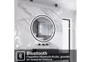Aica Sanitär Badspiegel LED mit Bluetooth, Uhr & Anti-Beschlag Bild 3