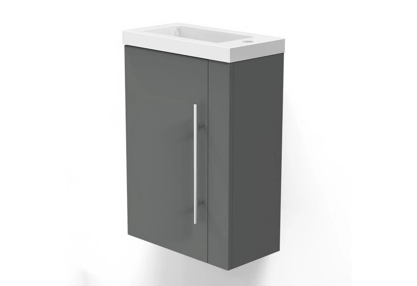 duschspa Waschtisch 45 cm Anthrazit mit Unterschrank und Softclose - Bild 2