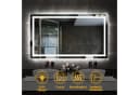 duschspa LED Badspiegel 100cm mit Touch und Beschlagfrei Bild 1