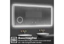 duschspa Badspiegel LED Beschlagfrei Uhr Schminkspiegel Bild 3