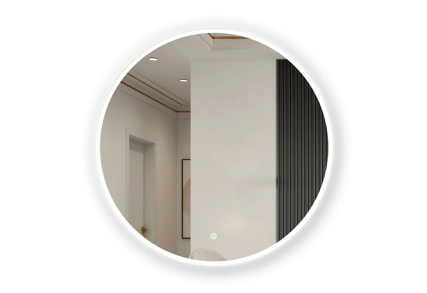 duschspa Badspiegel Rund mit LED Beleuchtung und Touch-Schalter - Bild 2