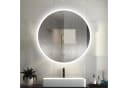 duschspa Badspiegel Rund mit LED Beleuchtung und Touch-Schalter Bild 3