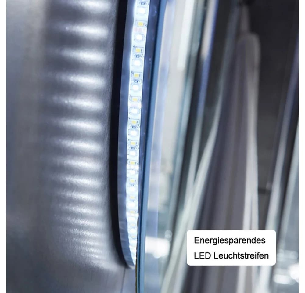 duschspa Badspiegel Rund mit LED Beleuchtung und Touch-Schalter - Bild 4