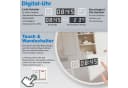 duschspa Badspiegel Rund LED dimmbar mit Uhr Touch Bild 4