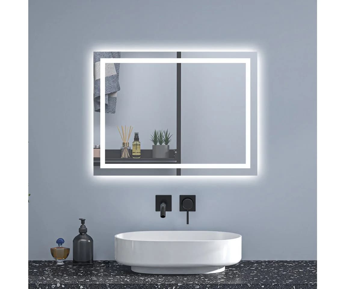 Aica Sanitär Badspiegel LED Kaltweiß Antibeschlag - Bild 2