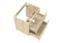 Aica Sanitär Waschtischunterschrank Modern Weiß Softclose Bild 3