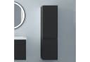 Aica Sanitär Hochschrank Badschrank Hochglanz Schwarz 2 Türen Bild 1