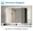 Aica Sanitär Badspiegel LED Beleuchtung rahmenlos Touch-Schalter Bild 4