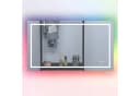 Aica Sanitär Badspiegel LED mit RGB Beleuchtung, dimmbar & beschlagfrei Bild 1