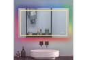 Aica Sanitär Badspiegel LED mit RGB Beleuchtung, dimmbar & beschlagfrei Bild 4