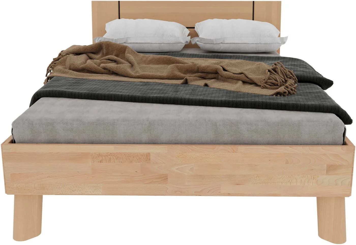 HOME AFFAIRE Chavot II Massivholzbett Kernbuche Beige - Bild 3