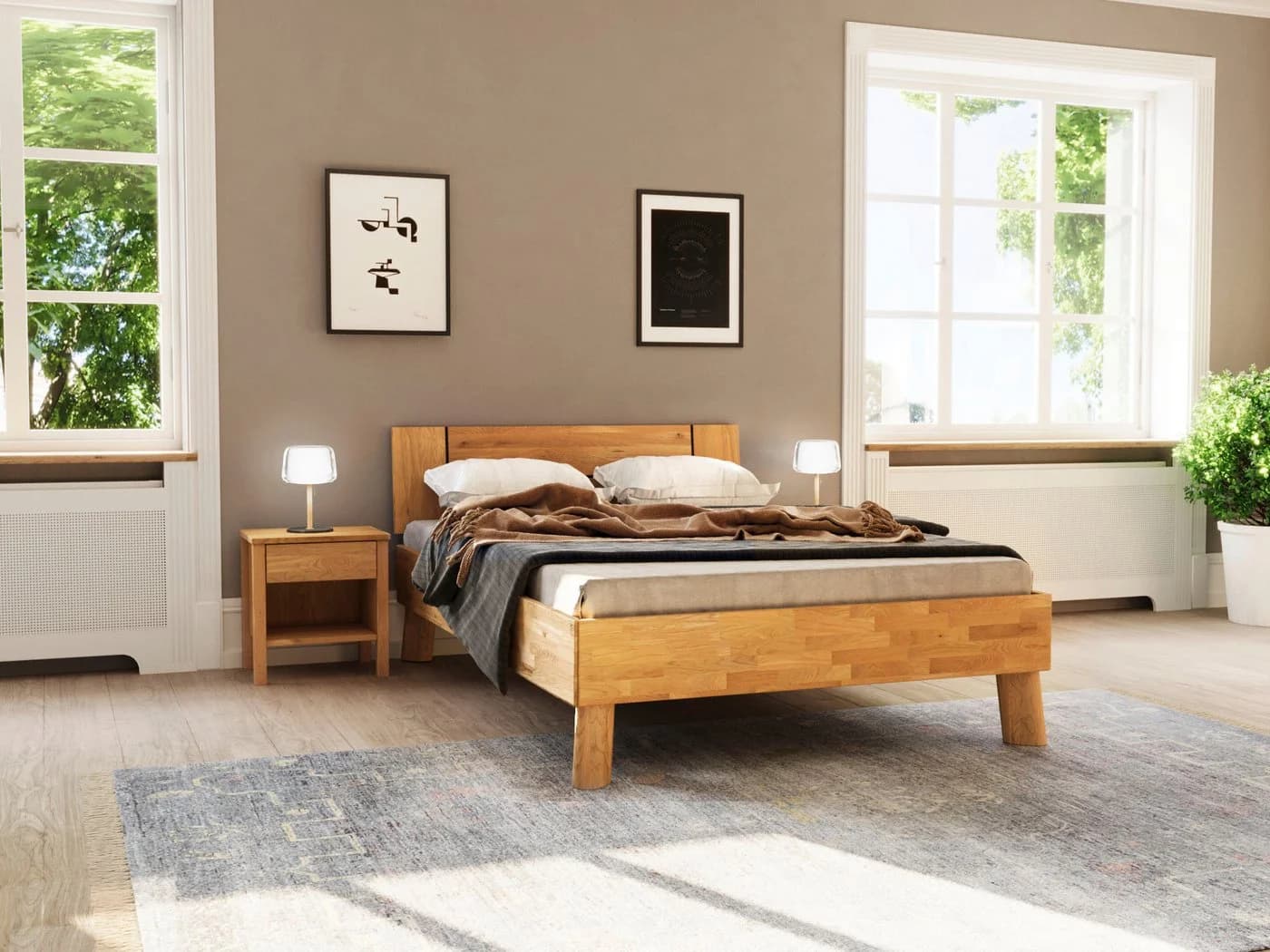 HOME AFFAIRE Massivholzbett Chavot II Wildeiche - Bild 2