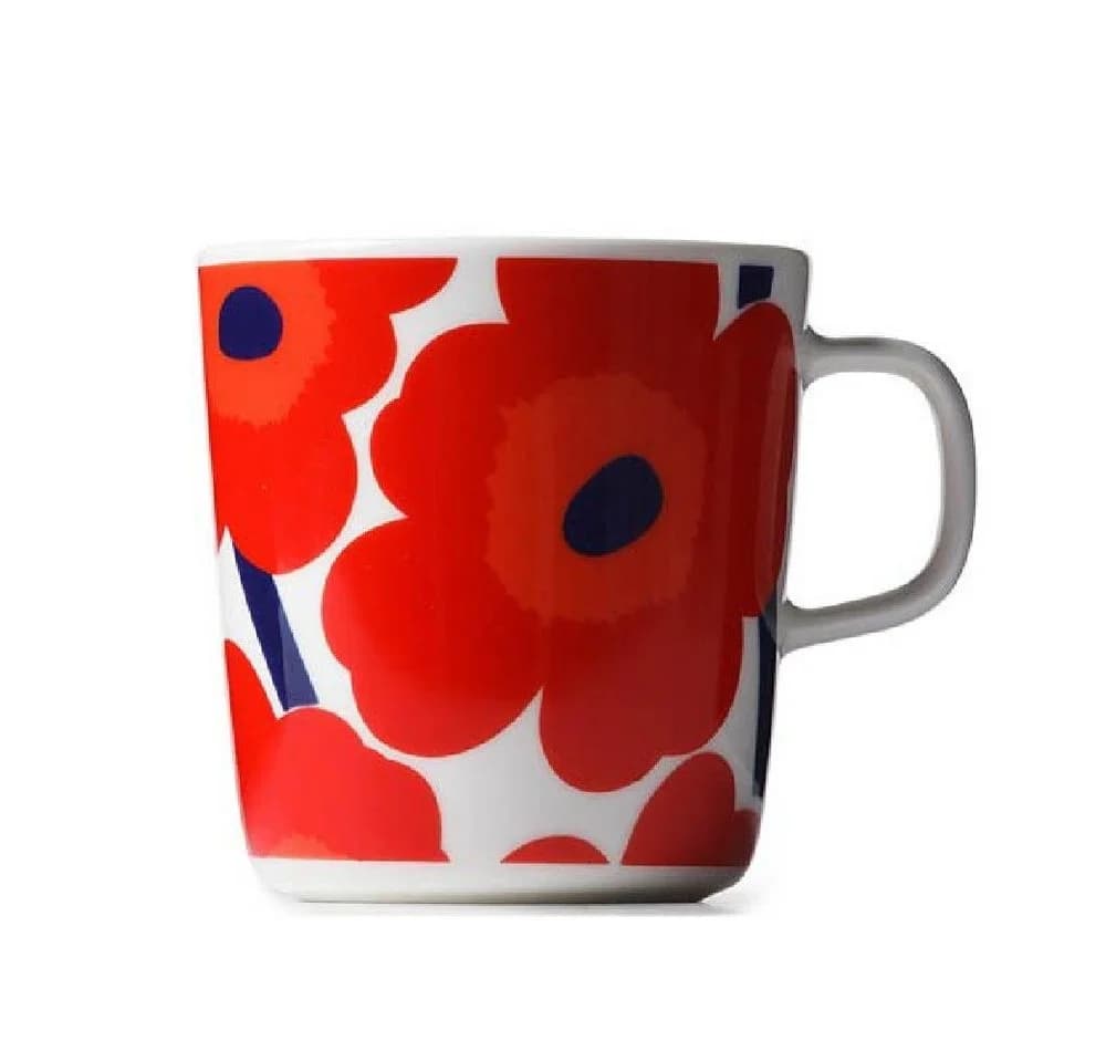Marimekko Tasse Oiva Unika Rot-Weiß - Bild 2