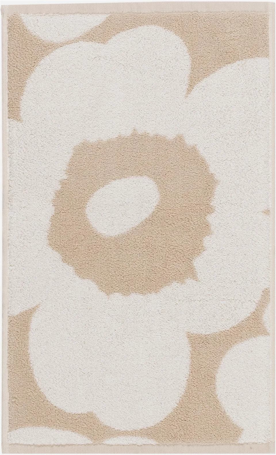 Marimekko Gästehandtuch Unikko Beige Weiß Frottee - Bild 3