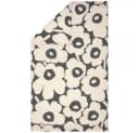 Marimekko Bettdeckenbezug Unikko Charcoal-Off White 140x200cm Bild 2