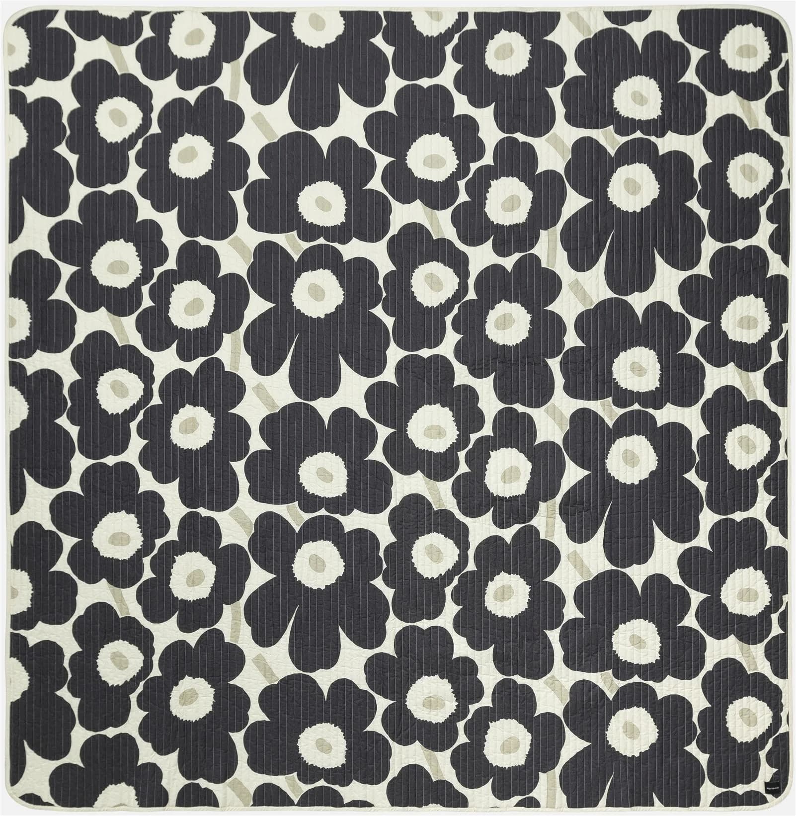 Marimekko Tagesdecke UNIKKO Grau 260x260cm Baumwolle