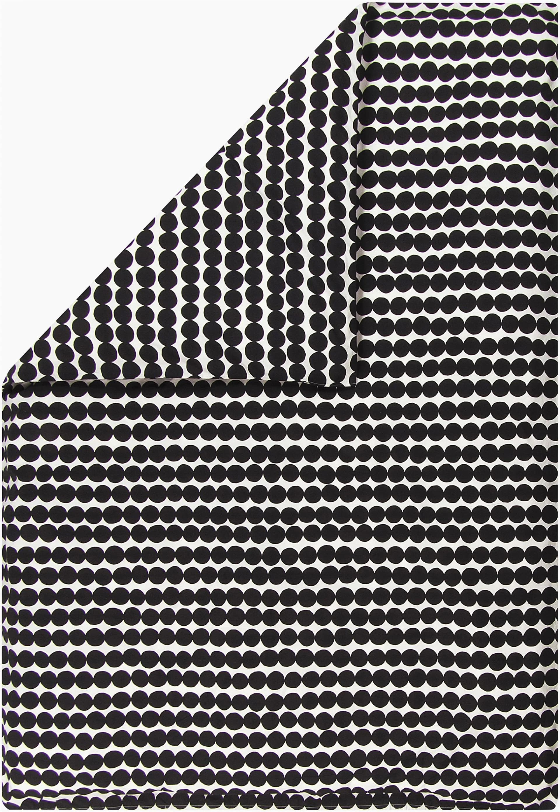 Marimekko Bettbezug RÄSYMATTO Schwarz 200x200 cm Bio-Baumwolle