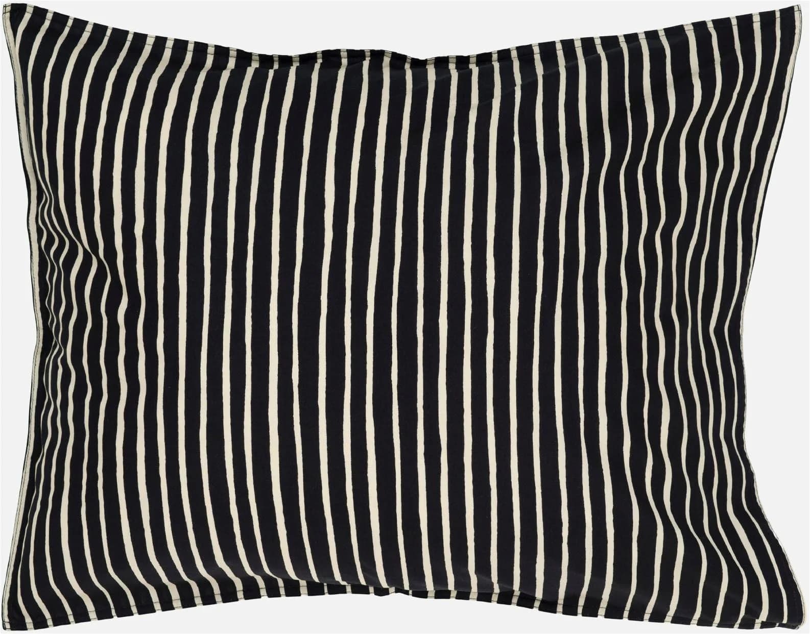 MARIMEKKO Kissenbezug PICCOLO Schwarz Weiß 80x80 cm Baumwolle