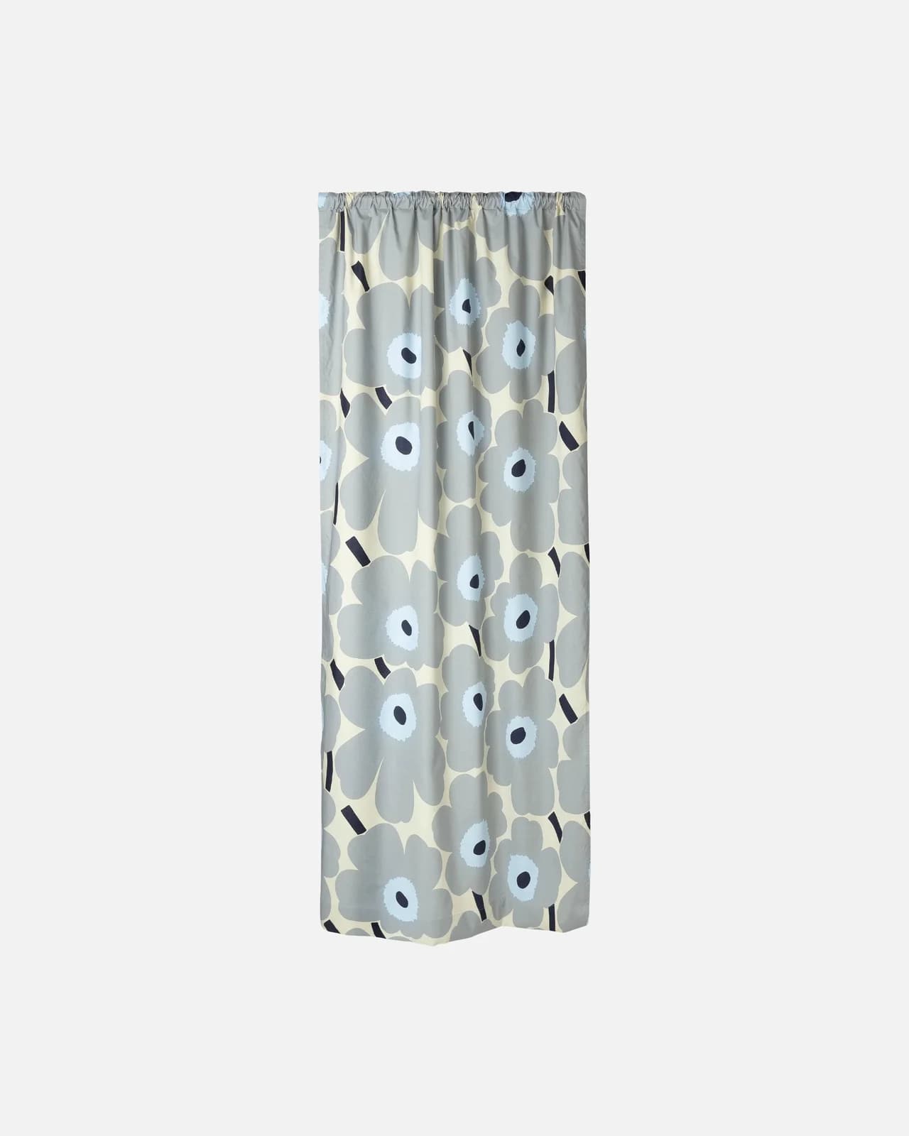 MARIMEKKO Vorhang UNIKKO Grau Beige 135x250cm Baumwolle Verdunkelnd