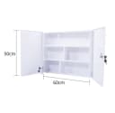 Euroshowers GmbH Medizinschrank Abschließbarer Erste-Hilfe-Schrank aus Stahl, doppeltürig Bild 1