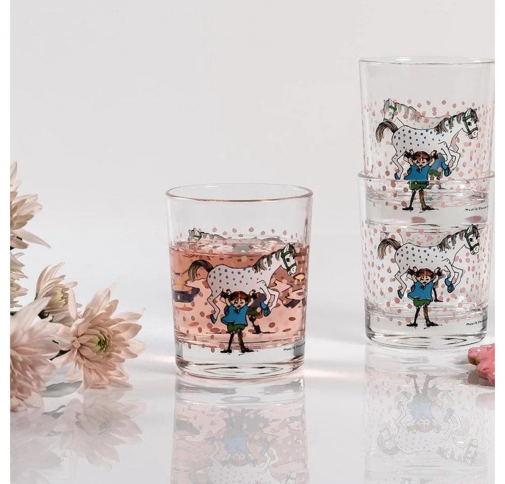Muurla Kinderbecher Wasserglas Pippi Langstrumpf 200 ml - Bild 3