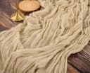 Zaewry Tischläufer Bali-Gaze Boho Beige 90x300 cm Bild 5